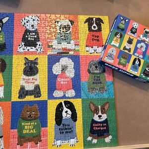 Colorful Dogs Puzzle - Multi Color Dog Portraits by